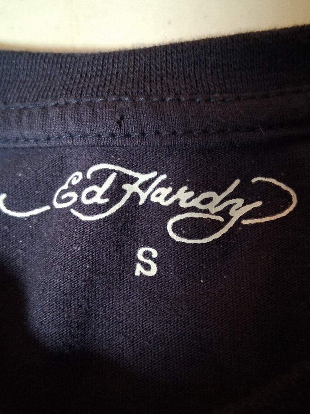 Ed Hardy T Shirt Men Navy Blue Tiger Face Graphic Y2K Retro Short Sleeve - Picture 7 of 9